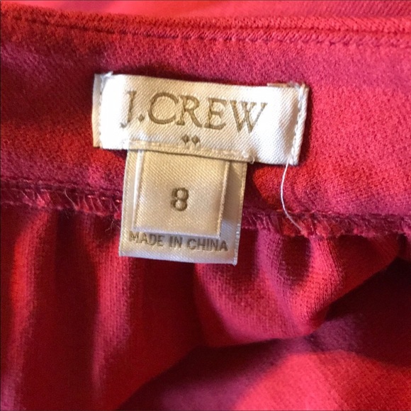 Trendy J. Crew Red Skirt - Picture 5 of 6